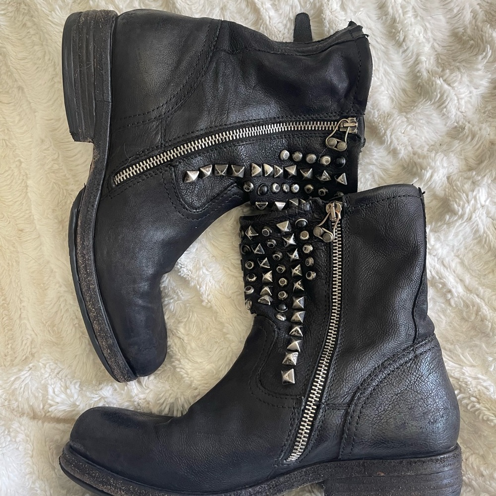 A.S. 98 leather Moto boots